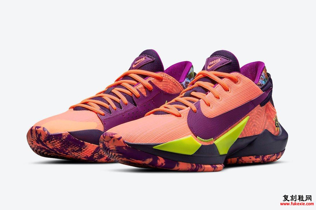 Nike Zoom Freak 2 Bright Mango CW3162-800发售日期