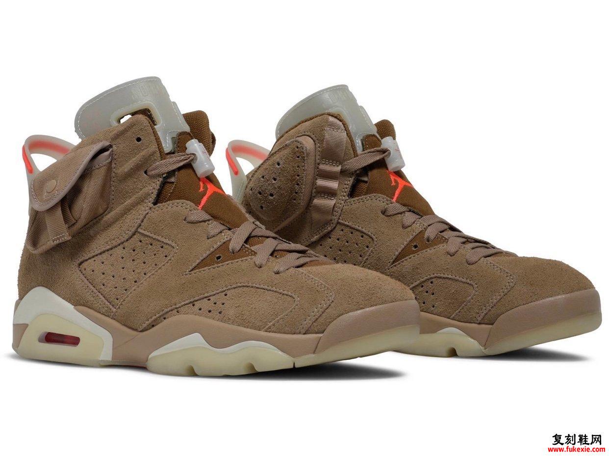 特拉维斯·斯科特Air Jordan 6 British Khaki DH0690-200