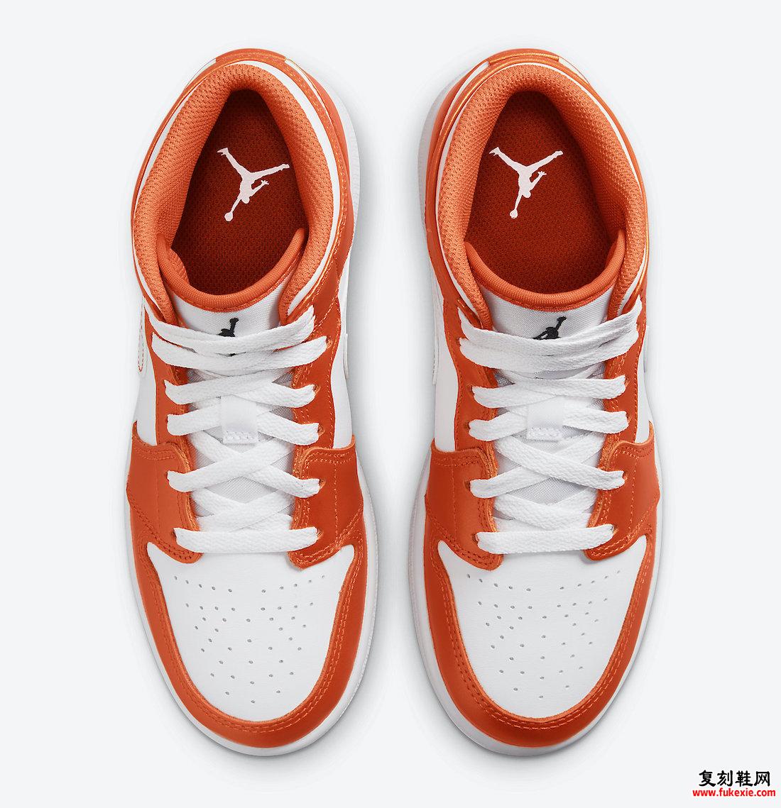 Air Jordan 1 Mid GS White Orange DM4228-800发售日期