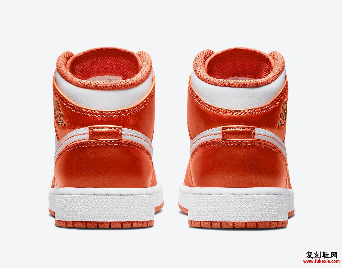 Air Jordan 1 Mid GS White Orange DM4228-800发售日期