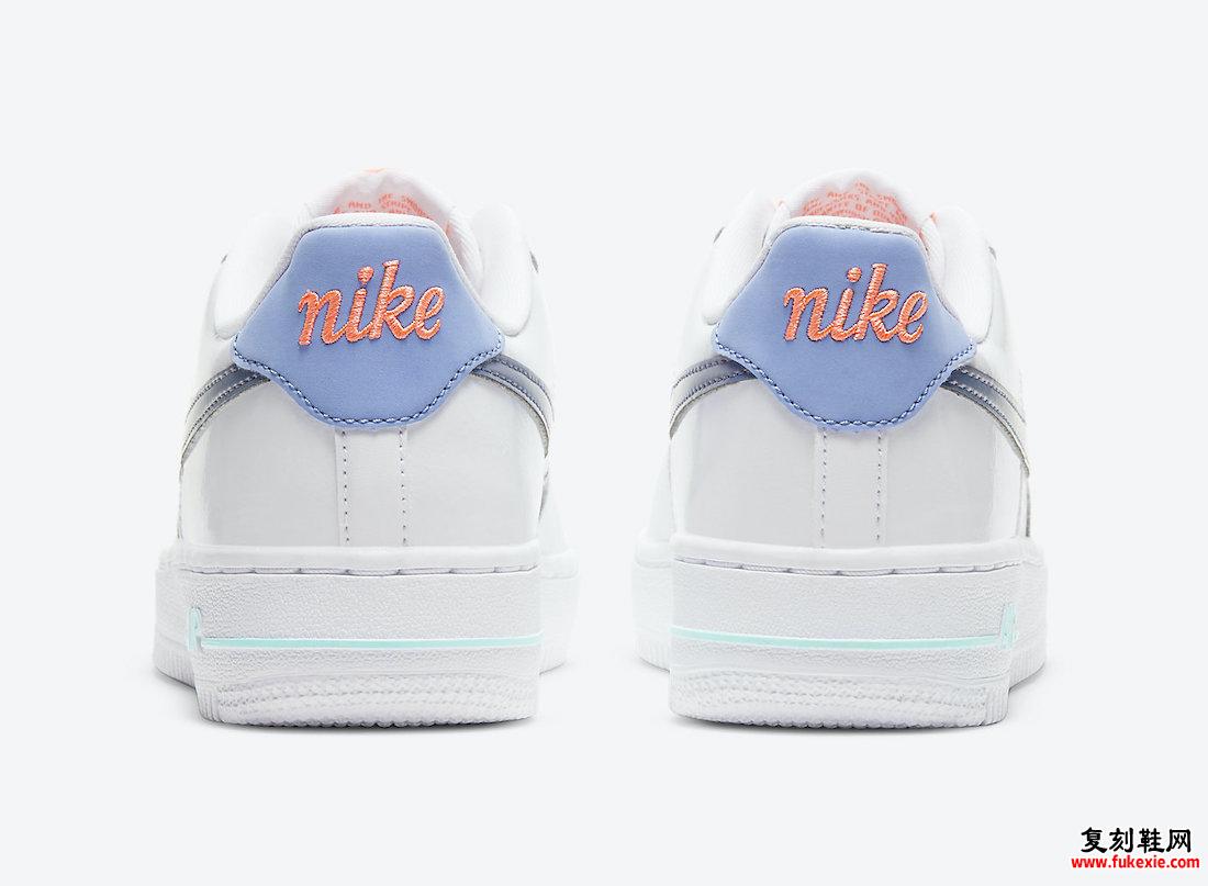 Nike Air Force 1 Low GS White Light Thistle深紫色粉尘DC8188-100发售日期