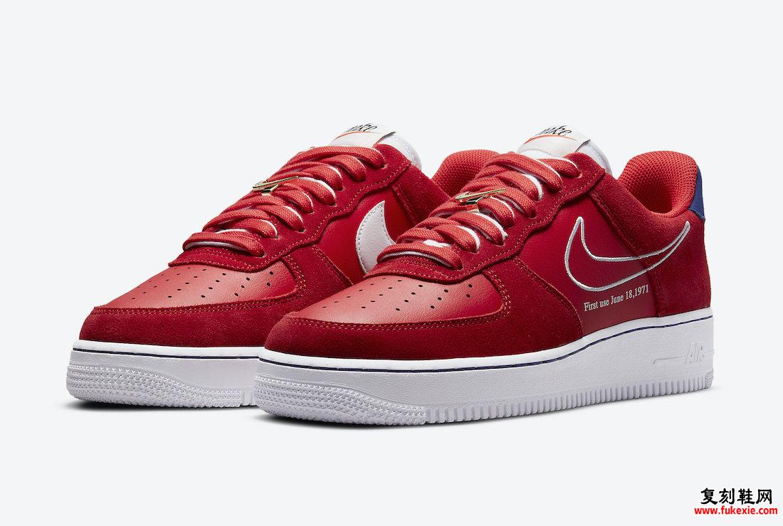 Nike Air Force 1 Low University Red White Deep Royal Blue DB3597-600发售日期