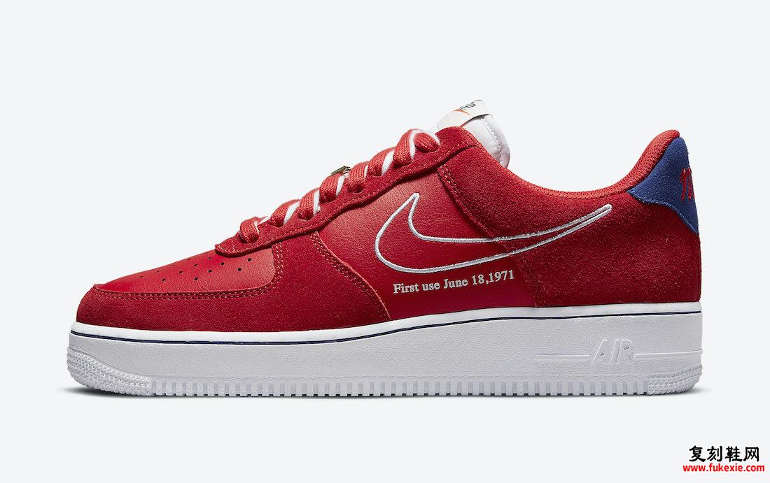 Nike Air Force 1 Low University Red White Deep Royal Blue DB3597-600发售日期