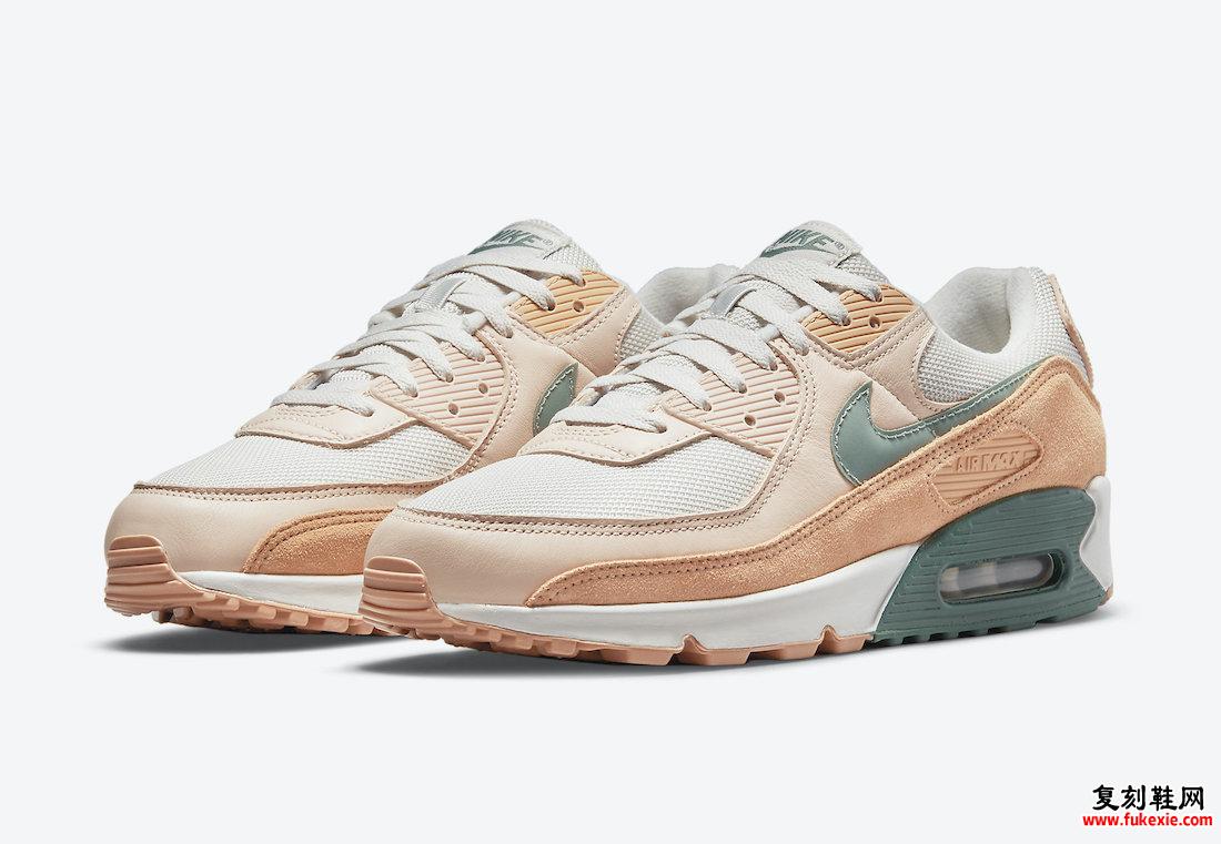 Nike Air Max 90 PRM Light Bone Dutch Green Shimmer DM2829-002发售日期