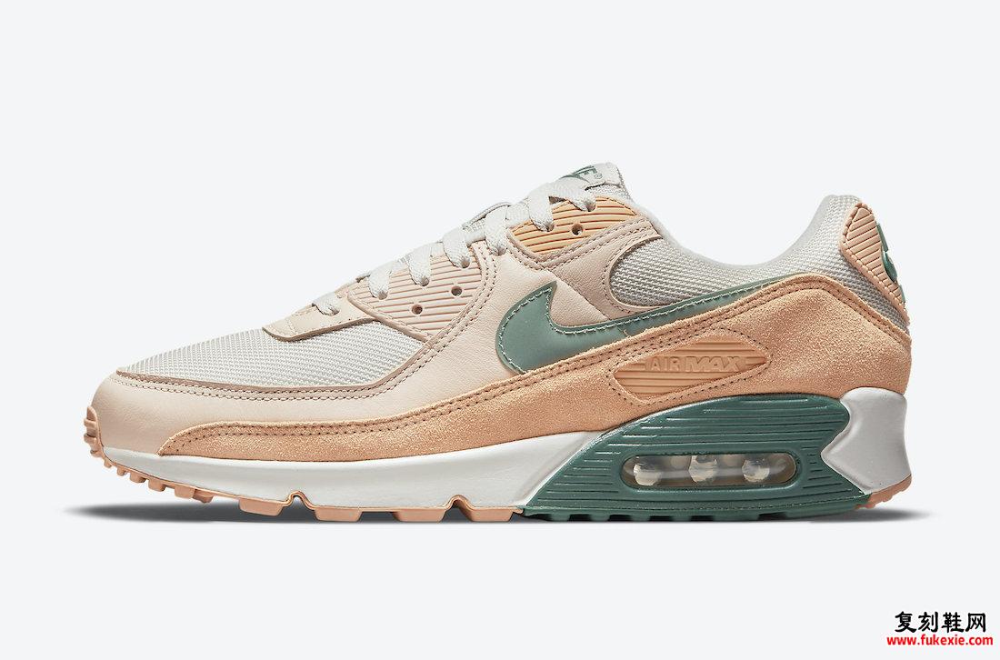 Nike Air Max 90 PRM Light Bone Dutch Green Shimmer DM2829-002发售日期