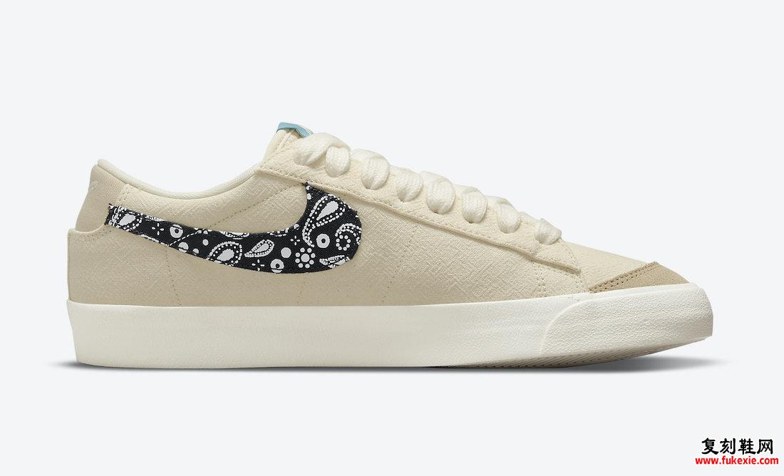 Nike Blazer Low Paisley Swoosh DJ4665-100发售日期