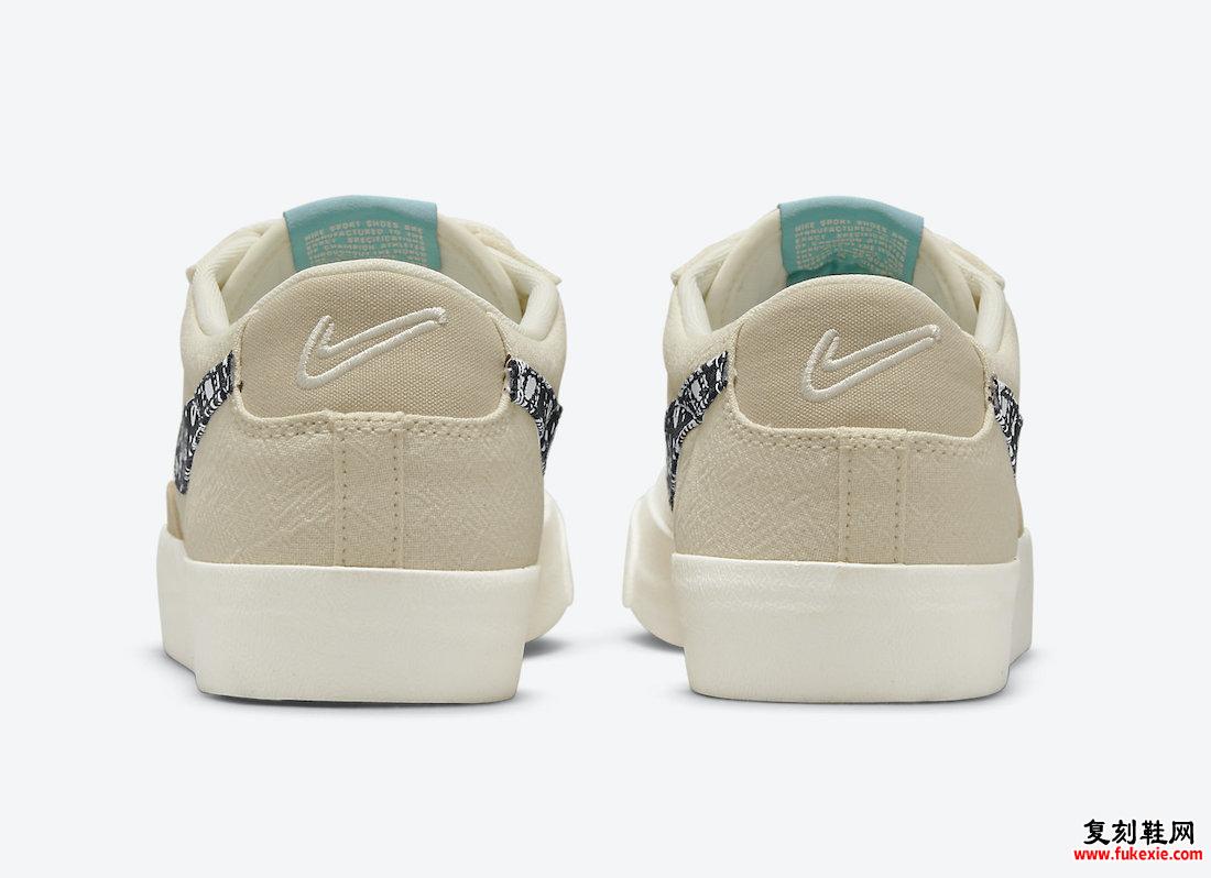 Nike Blazer Low Paisley Swoosh DJ4665-100发售日期