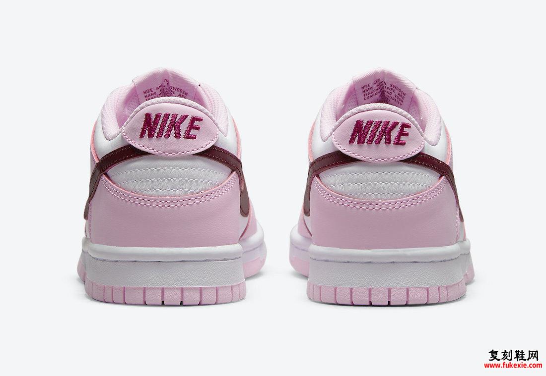 Nike Dunk Low GS White Pink Red CW1590-601发售日期