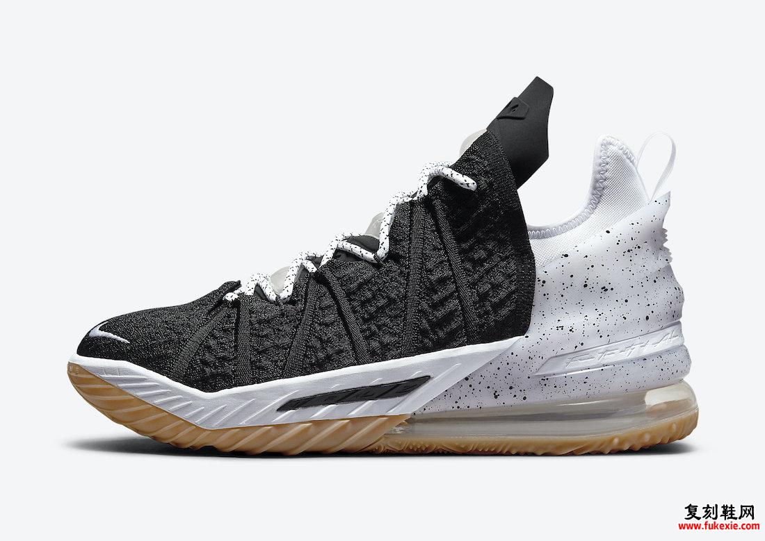 Nike LeBron 18 Black Gum CQ9283-007发售日期