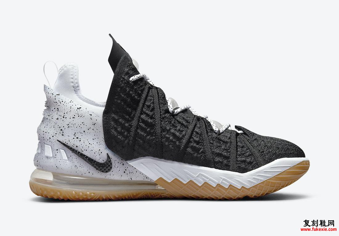 Nike LeBron 18 Black Gum CQ9283-007发售日期