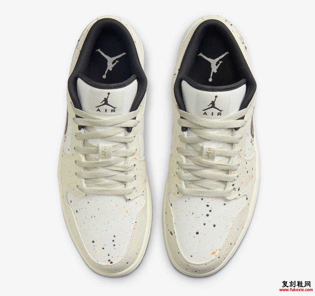 Air Jordan 1 Low Paint Splatter笔触Swoosh DM3528-100发售日期