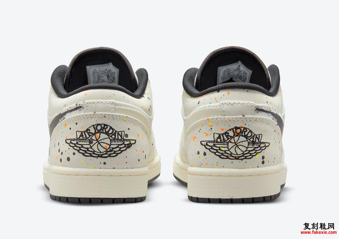 Air Jordan 1 Low Paint Splatter笔触Swoosh DM3528-100发售日期