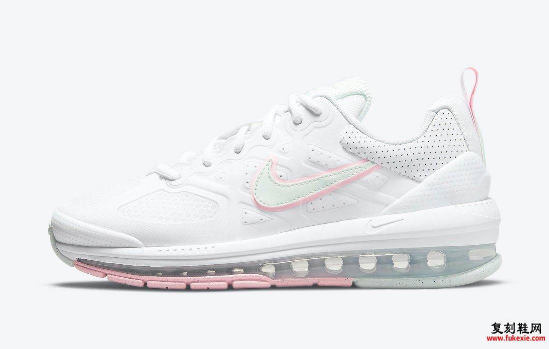 Nike Air Max Genome WMNS White Barely Green Arctic Punch DJ1547-100发售日期