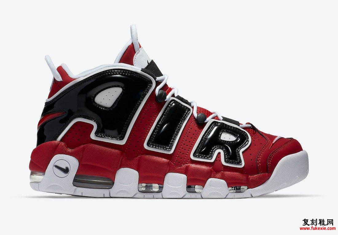 Nike Air More Uptempo Bulls Black Varsity Red 921948-600发售日期