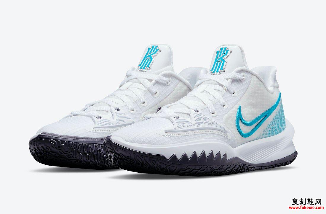 Nike Kyrie Low 4 White Laser Blue CW3985-100发售日期