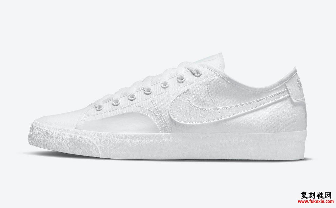 Nike SB Blazer Court Triple White CV1658-102发售日期信息