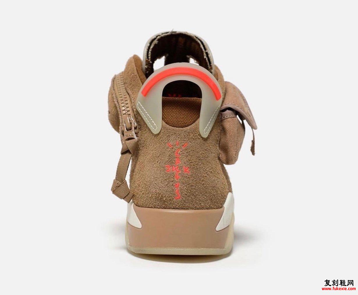 Travis Scott Air Jordan 6 British Khaki DH0690-200发售信息价格