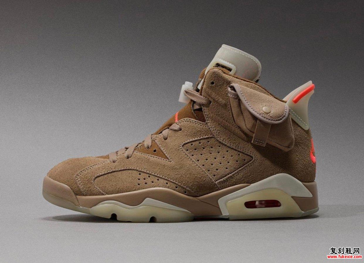 Travis Scott x Air Jordan 6 British Khaki DH0690-200发售信息价格