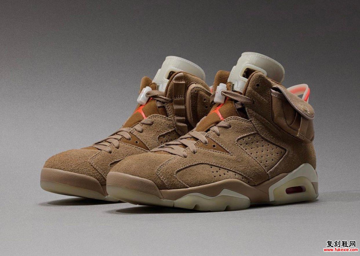 Travis Scott x Air Jordan 6 British Khaki DH0690-200发售信息价格