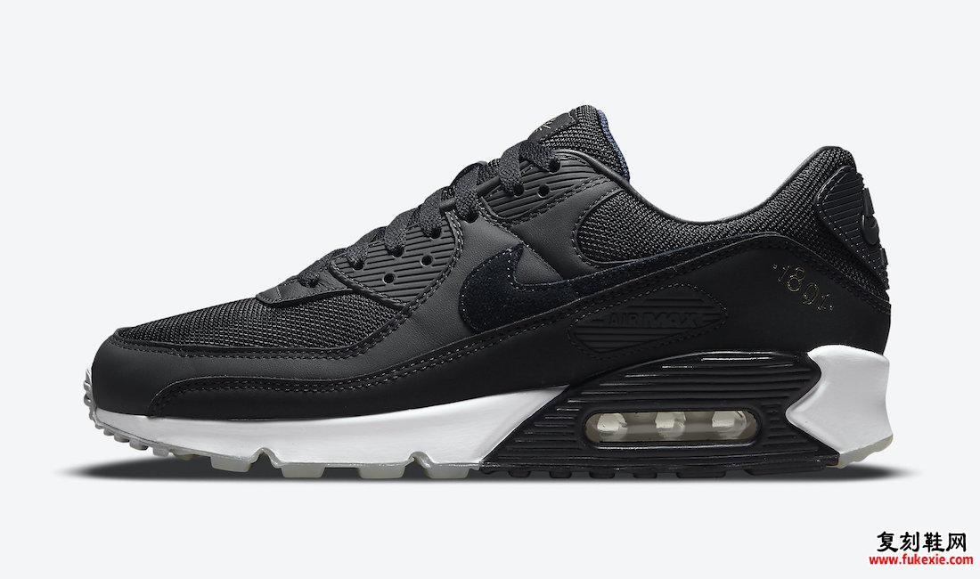 耐克 Air Max 90 AIK Fotboll 黑金 DJ4602-001 发布日期