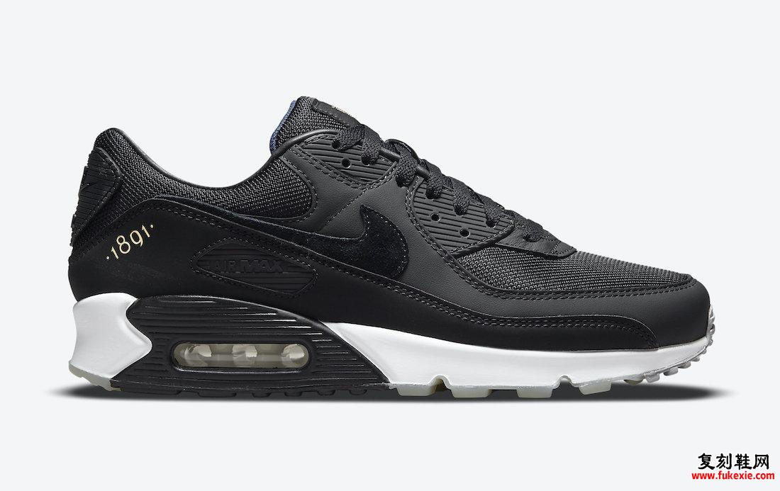 耐克 Air Max 90 AIK Fotboll 黑金 DJ4602-001 发布日期