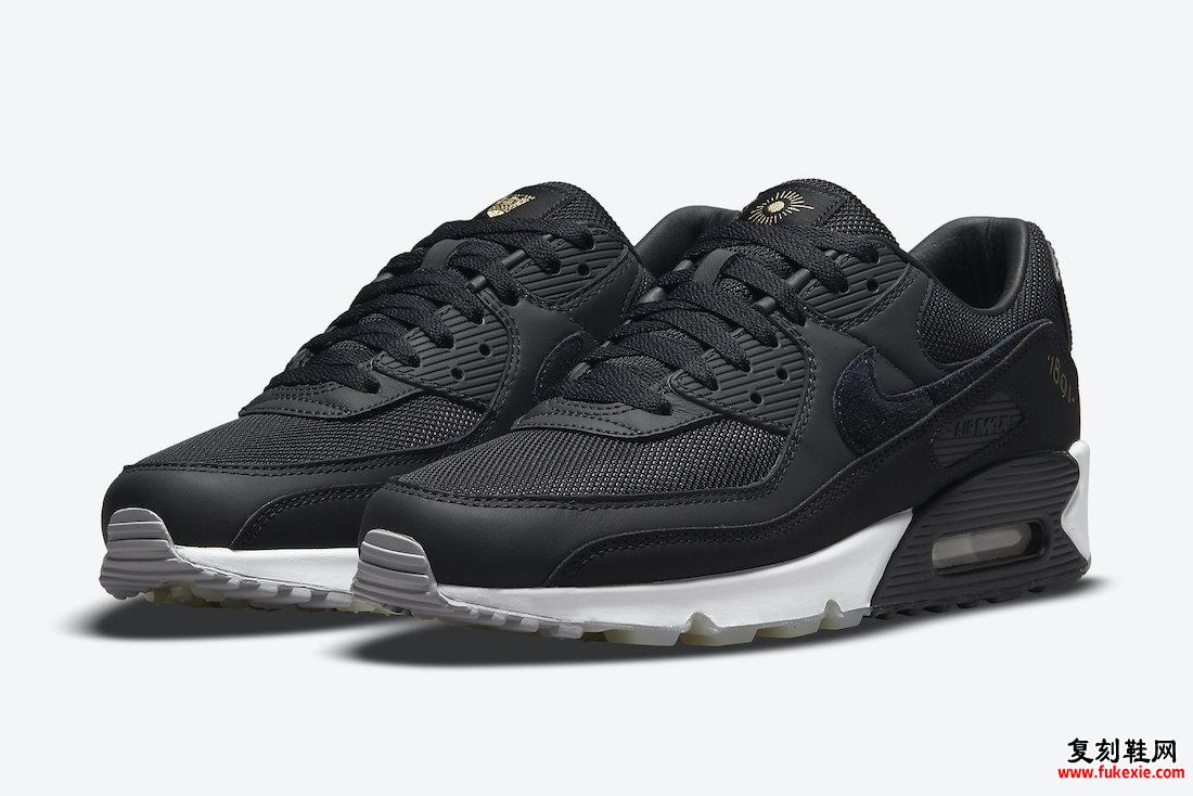 耐克 Air Max 90 AIK Fotboll 黑金 DJ4602-001 发布日期