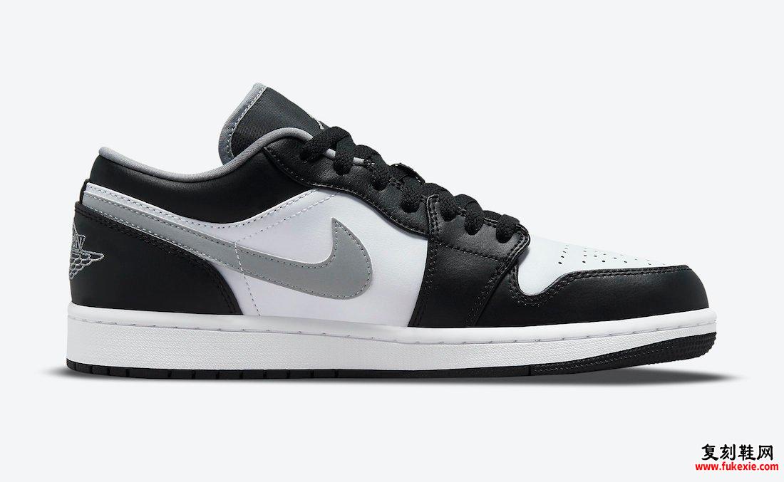 Air Jordan 1 Low Black Medium Gray White 553558-040发售日期