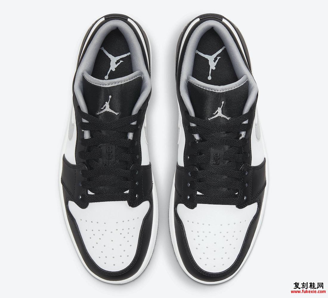 Air Jordan 1 Low Black Medium Gray White 553558-040发售日期