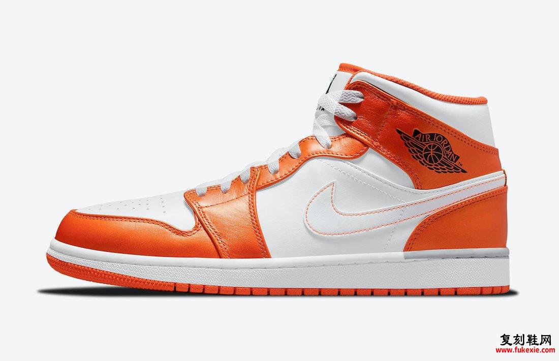 Air Jordan 1 Mid White Orange DM3531-800发售日期