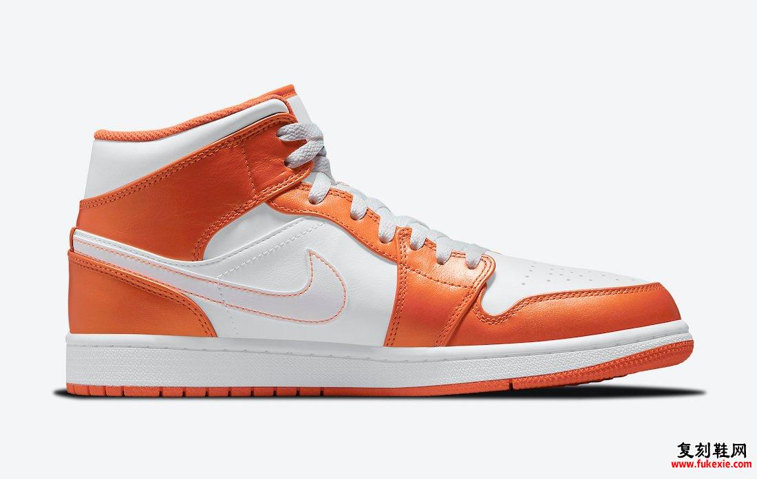 Air Jordan 1 Mid White Orange DM3531-800发售日期