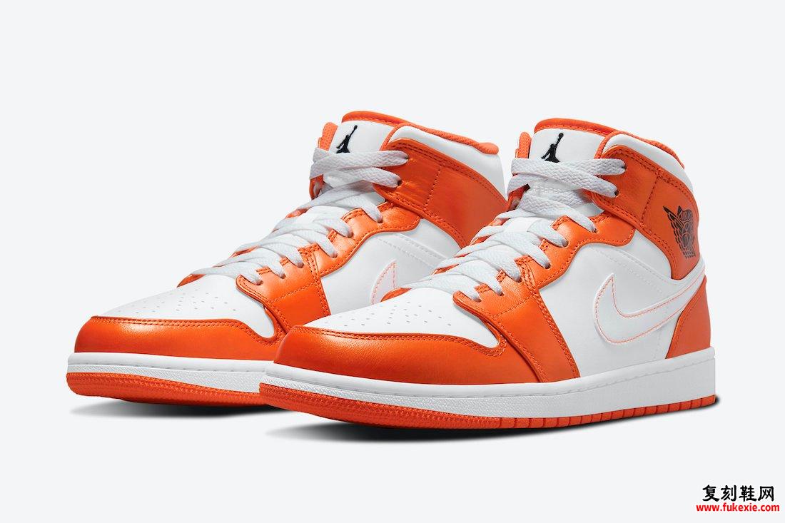 Air Jordan 1 Mid White Orange DM3531-800发售日期