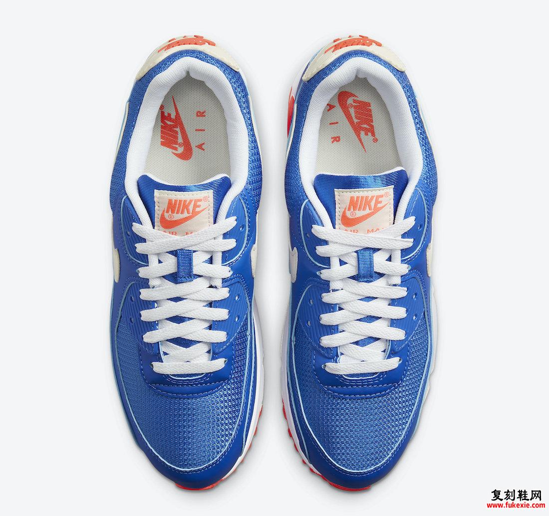 Nike Air Max 90 Blue White Crimson DM8316-400发售日期