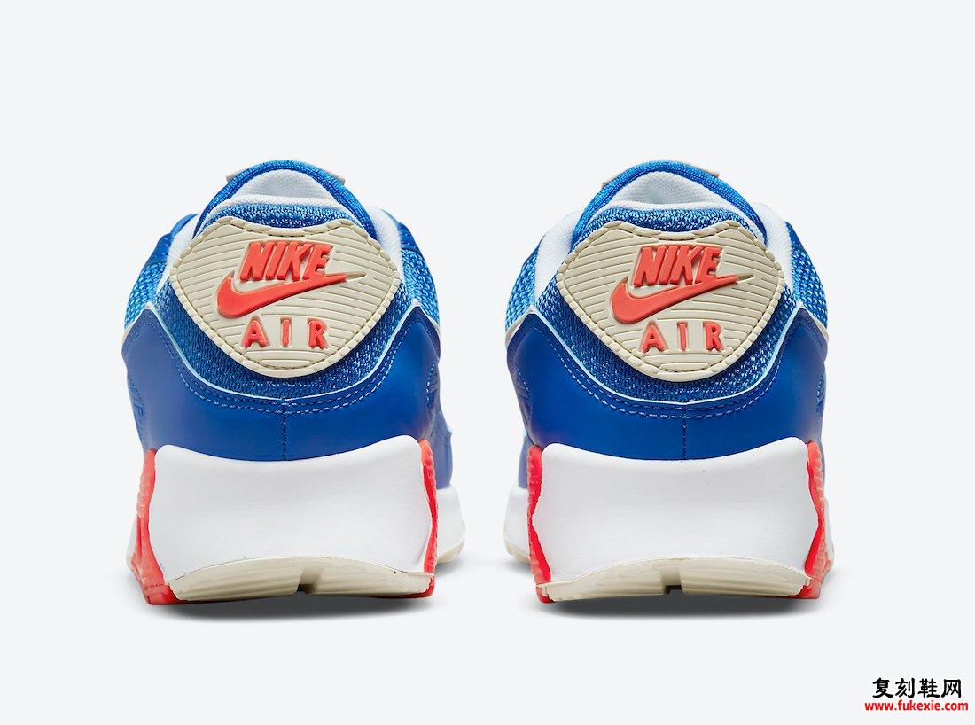Nike Air Max 90 Blue White Crimson DM8316-400发售日期