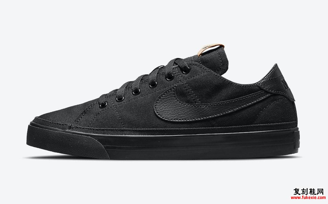 Nike Court Legacy Canvas Black DJ1972-001 发售日期信息