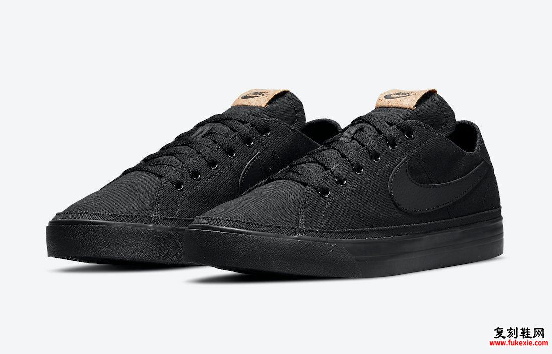 Nike Court Legacy Canvas Black DJ1972-001 发售日期信息