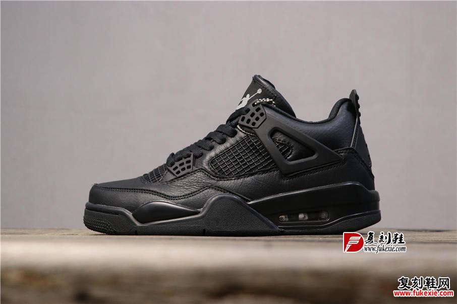 乔丹4代 Air Jordan 4 “Black Cat”全黑