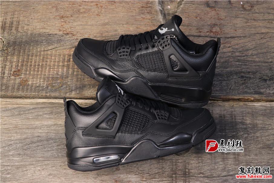 乔丹4代 Air Jordan 4 “Black Cat”全黑