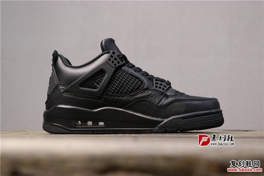 乔丹4代 Air Jordan 4 “Black Cat”全黑