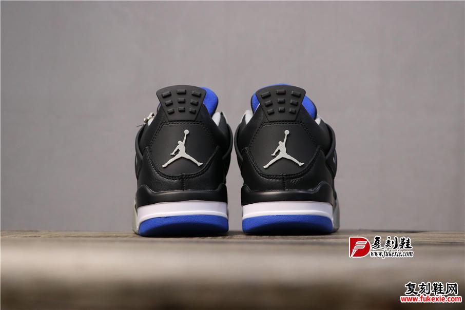 乔丹4代Air Jordan 4 “Black / White” 黑蓝