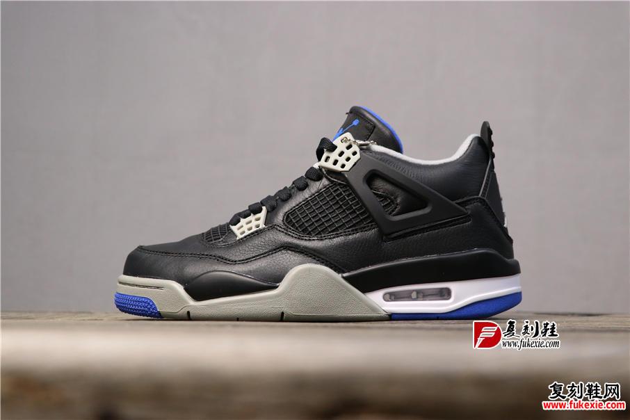 乔丹4代Air Jordan 4 “Black / White” 黑蓝