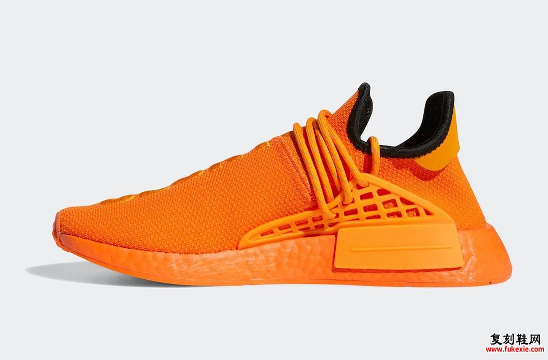 Pharrell adidas NMD Hu Orange GY0095 发售日期 价格