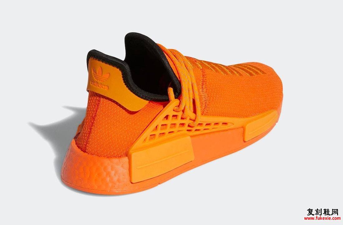 Pharrell adidas NMD Hu Orange GY0095 发售日期 价格