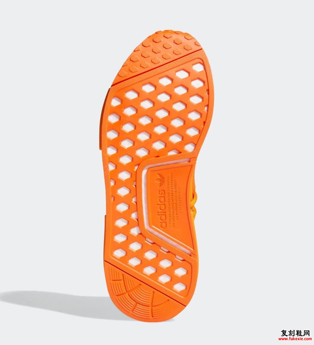 Pharrell adidas NMD Hu Orange GY0095 发售日期 价格