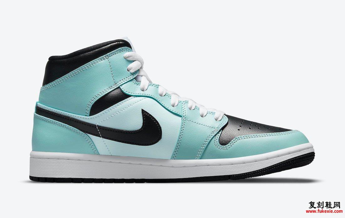 Air Jordan 1 Mid Light Dew Black Teal Tint White BQ6472-300 发布日期信息