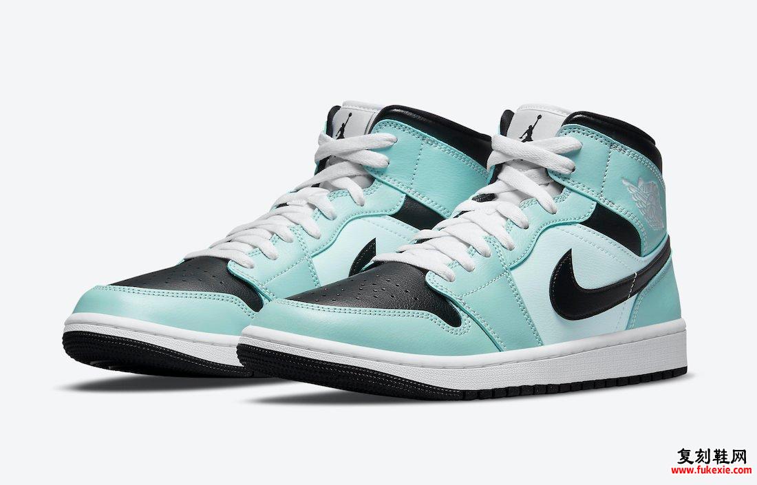 Air Jordan 1 Mid Light Dew Black Teal Tint White BQ6472-300 发布日期信息