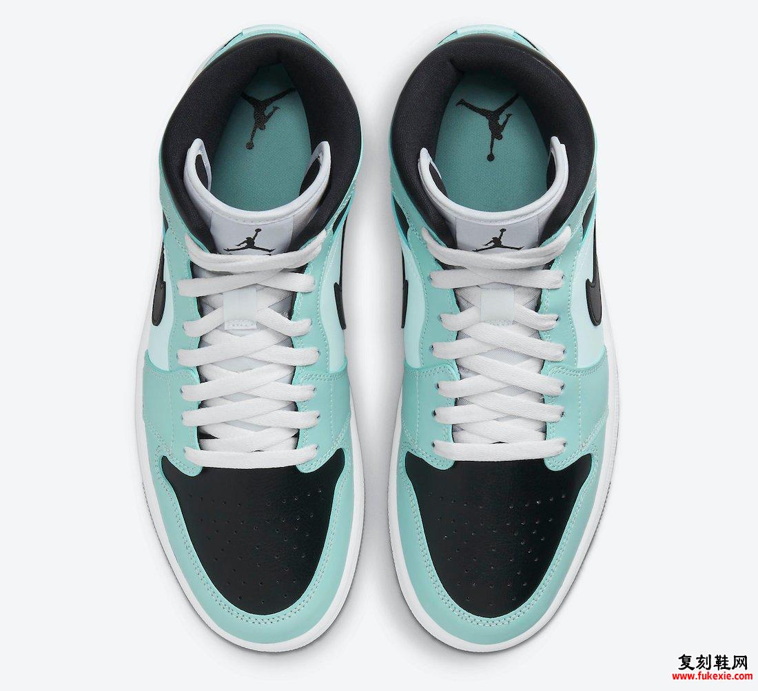 Air Jordan 1 Mid Light Dew Black Teal Tint White BQ6472-300 发布日期信息