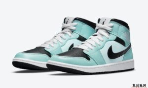 Air Jordan 1 Mid Light Dew Black Teal Tint White BQ6472-300 发布日期信息