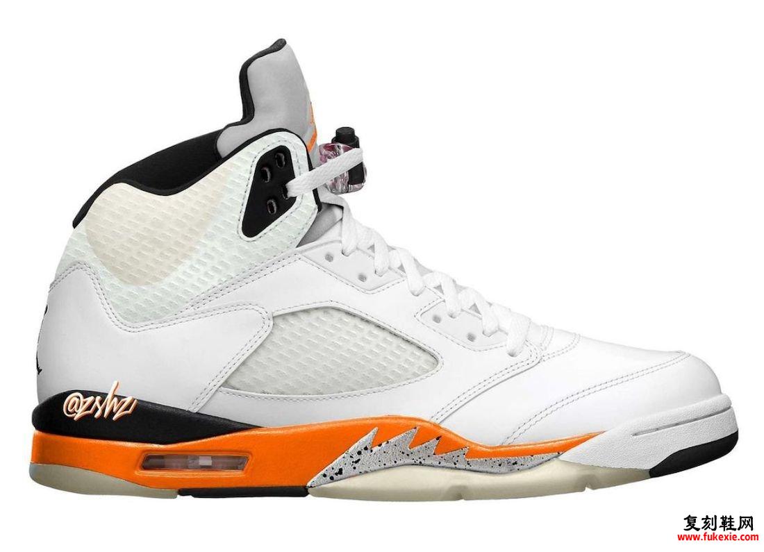 Air Jordan 5 Orange Blaze Shattered Backboard DC1060-100 发布日期