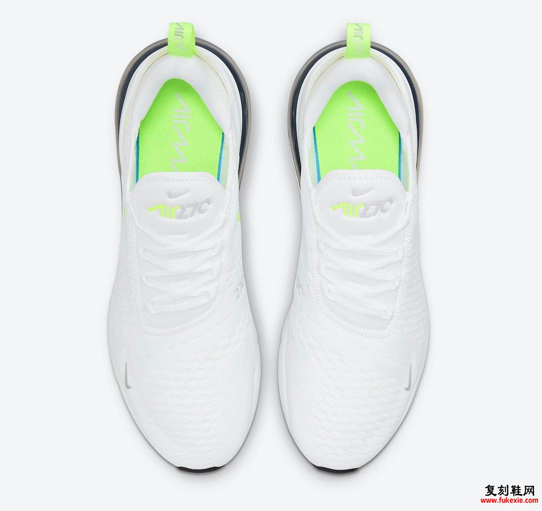 Nike Air Max 270 White Volt DN4922-100 发布日期信息