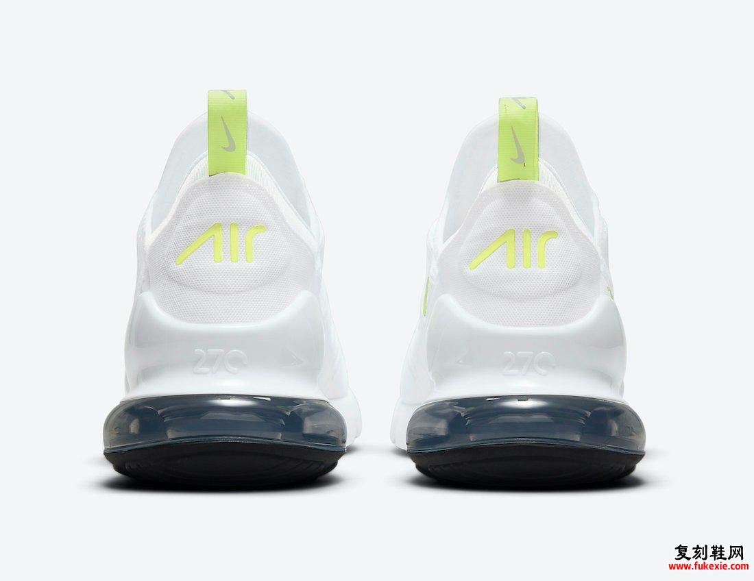 Nike Air Max 270 White Volt DN4922-100 发布日期信息